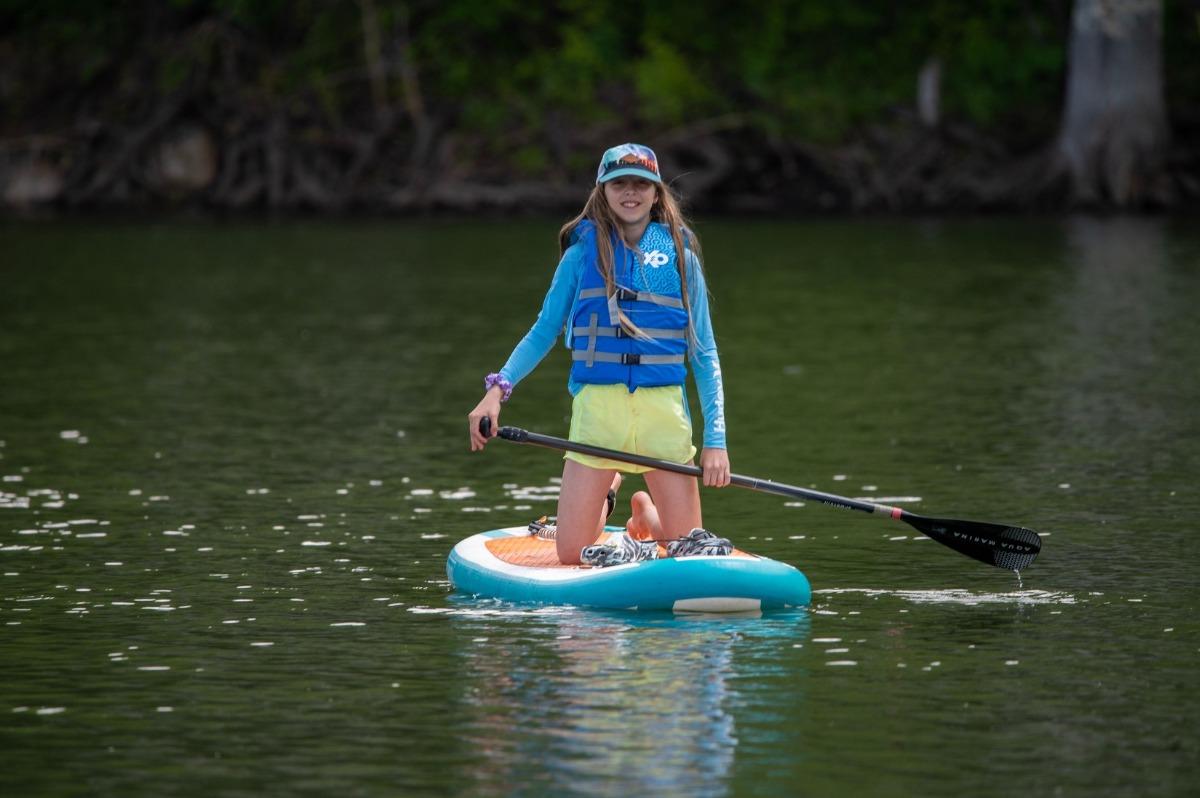 paddle boarding